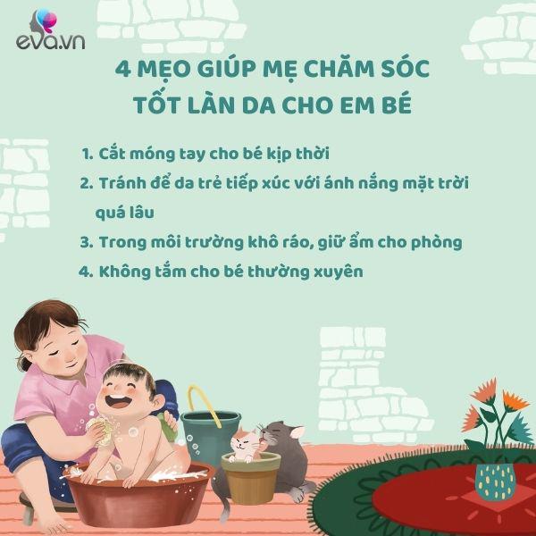 Làm đúng 4 bước chăm sóc da trẻ sơ sinh, sau một tháng da con trắng bóc - 3