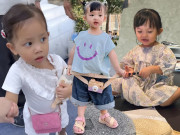 Thời trang - Hội "mầm non catwalk" đeo túi hiệu: Suchin có túi nghìn đô in tên riêng, Lisa xài ké của mẹ