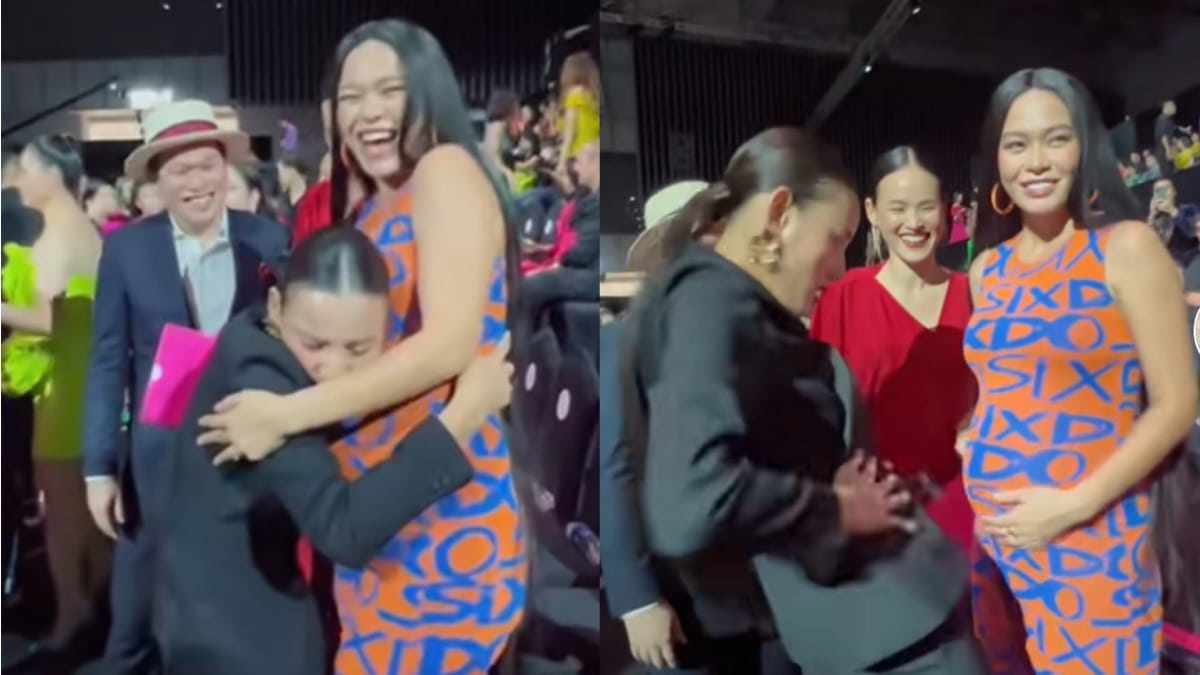 Vừa qua, Lê Thúy khiến mọi người chú ý với clip xin vía từ bụng bầu của Mâu Thủy. Người đẹp còn ôm chầm lấy Mâu Thủy để mong muốn sớm có em bé.