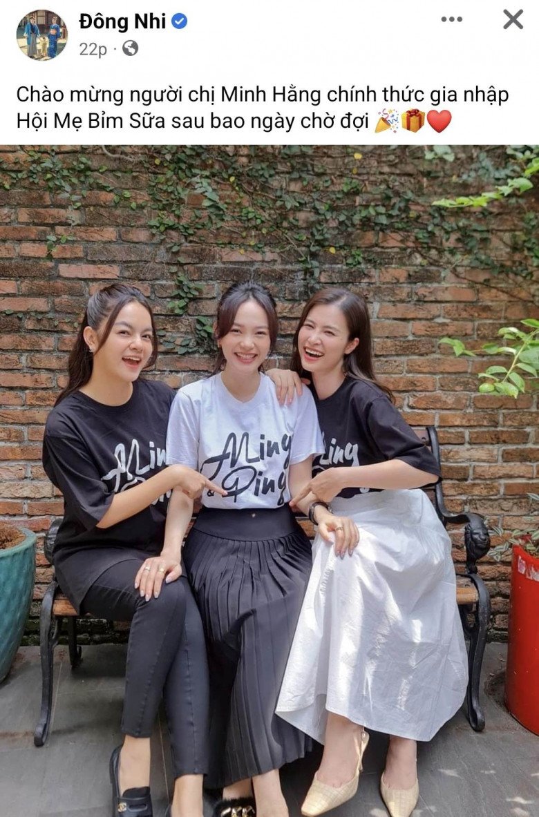 Hội chị em Gia Đình Văn Hóa ngay lập tức gửi lời chúc mừng đến Minh Hằng.