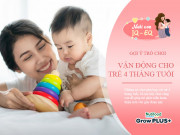 Dạy con - Trò chơi vận động vui cho trẻ sơ sinh 4 tháng tuổi, con khỏe thể chất sáng tinh thần
