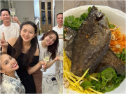 Bếp Eva - Chồng đại gia của Phan Như Thảo đãi hội sao giàu "bài ca tôm cá" ngon mê, đỉnh như siêu đầu bếp