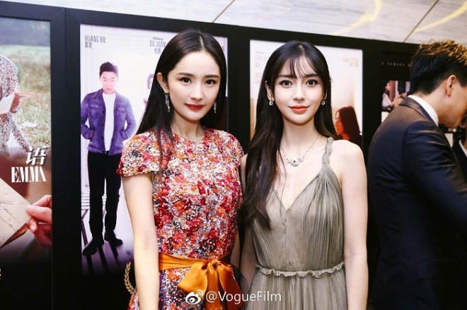 Dương Mịch và Angelababy khá thân thiết.