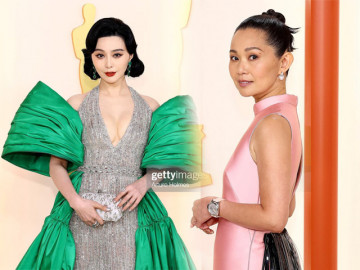 Thảm đỏ Oscar 2023: Phạm Băng Băng lộng lẫy, ngôi sao gốc Việt diện váy lấy cảm hứng từ áo dài