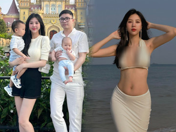 Hotgirl hàng không càng đẻ càng đẹp, độ loa vẫn cho con bú, nhìn 3 vòng sau sinh, chị em chỉ biết ước