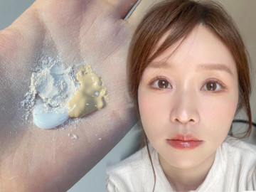 Các soái tỉ bên Trung tiết lộ: Trộn phấn nền và phấn phủ tỉ lệ này trị dứt tình trạng bay nền