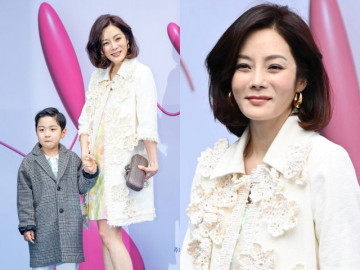 Chae Rim dắt con trai đi sự kiện, diện mạo tuổi U50 khiến khán giả giật mình, thất vọng