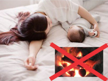 Đốt than để xông cho con dâu mới sinh khiến nhà cháy rụi: Cảnh báo 5 nguy hiểm khi nằm hơ than sau sinh