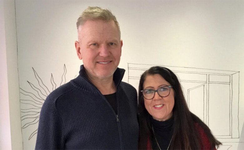 Vợ chồng Jayne Huddleston.