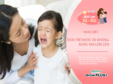 4 khác biệt giữa một đứa trẻ hở tí là khóc nhè và đứa trẻ cố gắng nín khóc khi lớn lên