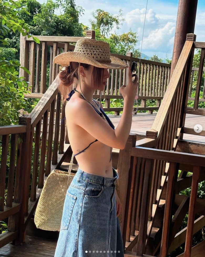 Yến Nhi diện áo tắm tí hon phô diễn body căng tràn nhựa sống, eo phẳng lỳ đẹp như vẽ - 6