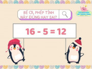 Dạy con - Đố vui IQ Toán học phép tính cộng trừ phạm vi 20 cho trẻ từ 5 - 8 tuổi