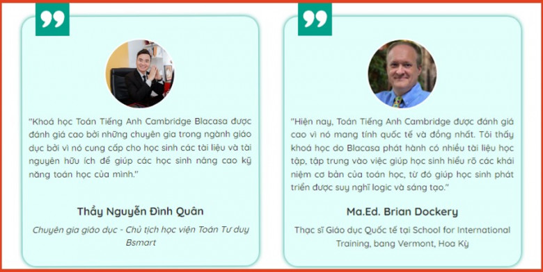 Khoá học Toán Tiếng Anh Cambridge của Blacasa bao gồm nhiều cấp độ, từ trình độ tiểu học cho đến lớp 5.