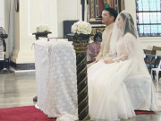 Giải trí - Rò rỉ ảnh Phillip Nguyễn và Linh Rin làm lễ trong nhà thờ đẹp như tranh vẽ, vị trí Tăng Thanh Hà đứng gây chú ý