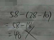 Yêu con - Con làm toán 58-(28-10)=40 bị cô giáo gạch sai, mẹ đi chất vấn nhưng câm nín nghe cô nói