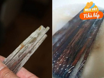 Đũa bị mốc đen ăn cơm mất ngon, đem ngâm trong loại nước “quốc dân” này đũa trắng sạch, tiêu tan nấm mốc
