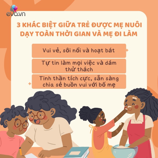 3 khác biệt nghe xong ai cũng thấy đúng giữa bà mẹ ở nhà chăm con và mẹ đi làm - 2
