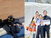 Giải trí - Mẹ bầu Khánh Thi nằm ngủ vạ vật ở trời Tây làm Phan Hiển xót xa, giúp cả chồng lẫn con trai giành giải quốc tế