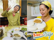 Bếp Eva - Mẹ ruột NSƯT Chiều Xuân đáng yêu hết nấc bên mâm cơm ngon, nhìn chiếc nồi trên bếp càng thân thương