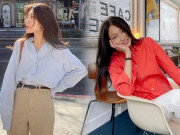 Thời trang - 4 kiểu áo sơ mi luôn khiến hội gái Hàn “phát sốt”, cứ mặc là sang chảnh không ai bằng