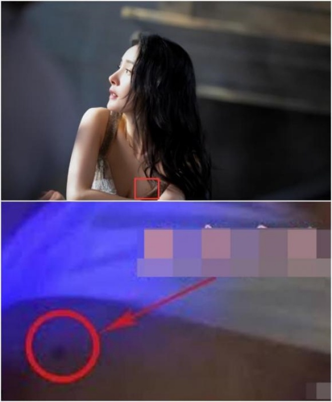 Nốt ruồi của nhân vật trong clip khác với của Dương Mịch.