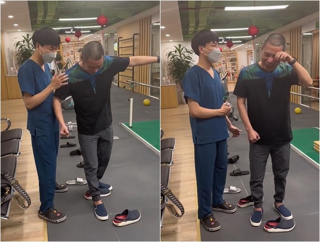 XEM VIDEO: Nghệ sĩ Công Lý tập tễnh tập bước đi những bước đi đầy khó khăn khiến dân mạng xót xa.