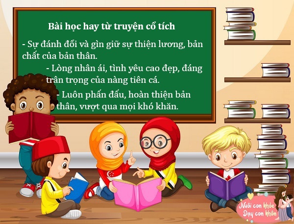 Câu chuyện dạy cho chúng ta bài học về sự yêu thương và luôn phấn đấu, hoàn thiện bản thân, vượt qua mọi khó khăn, trở ngại.