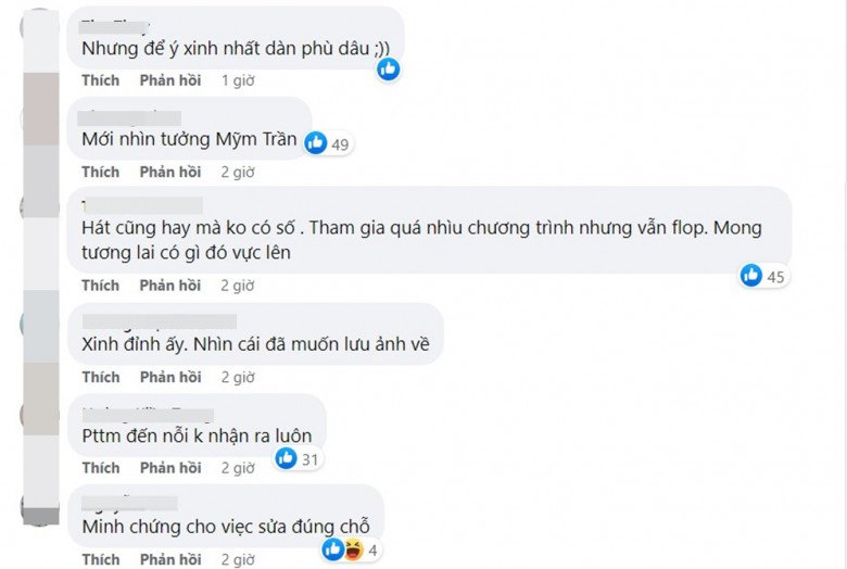 Bên dưới bài đăng, nhiều người bất ngờ vì không nhận ra Yến Tatoo. Cô nàng sở hữu vẻ đẹp khiến nhiều người nhìn vào cứ tưởng như Mym Trần - thí sinh của đấu trường nhan sắc MIQVN 2023 hay thậm chí cô phù dâu còn sở hữu nhan sắc hao hao với Diệp Lâm Anh.