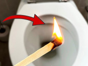 Bồn cầu bốc mùi khó chịu, đốt cháy thứ này thả vào mùi hôi bay mất trong tích tắc, không cần phải động tay chân