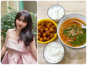 Bếp Eva - 9X Hải Phòng xinh đẹp khoe tài bếp núc đảm đang, bạn trai tăng 6kg từ ngày ăn cùng