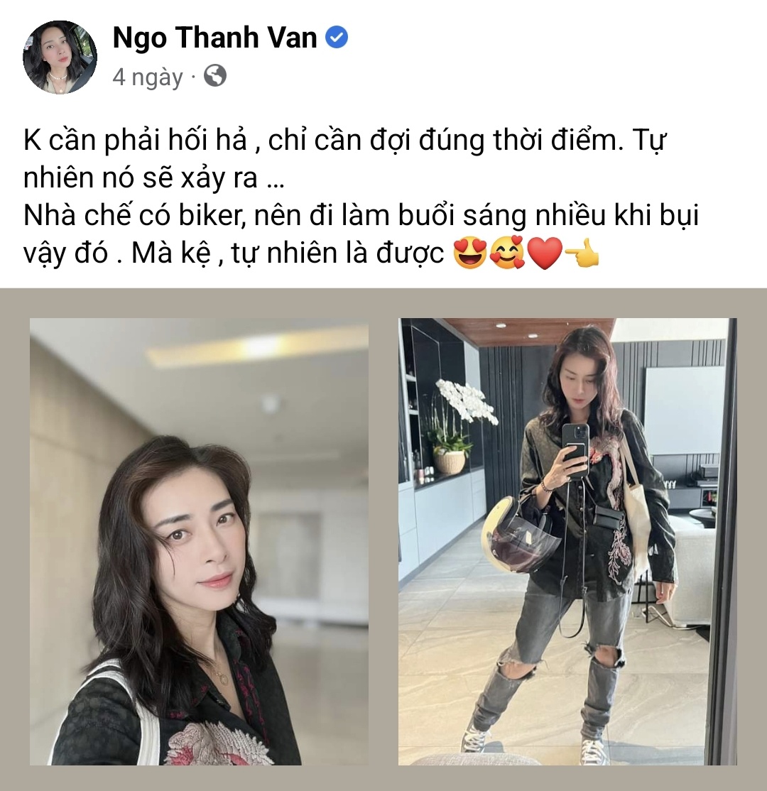 Đổi gu thời trang kín đáo, thoải mái, Ngô Thanh Vân ẩn ý nói cái gì đến rồi sẽ đến.