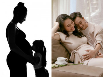 HOT: Đàm Thu Trang khoe bụng bầu vượt mặt, con gái Cường Đô La chính thức lên chức chị