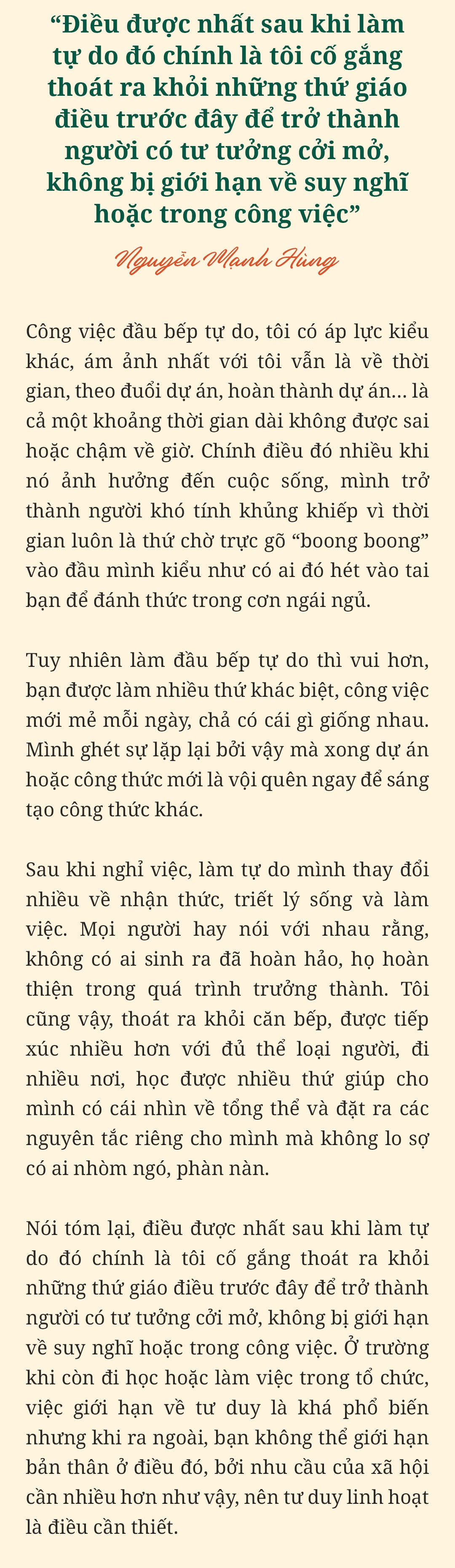 Đầu bếp Nguyễn Mạnh Hùng: amp;#34;Dùng công thức 50-50 để đón 1 cái Tết đỡ hành xácamp;#34; - 8