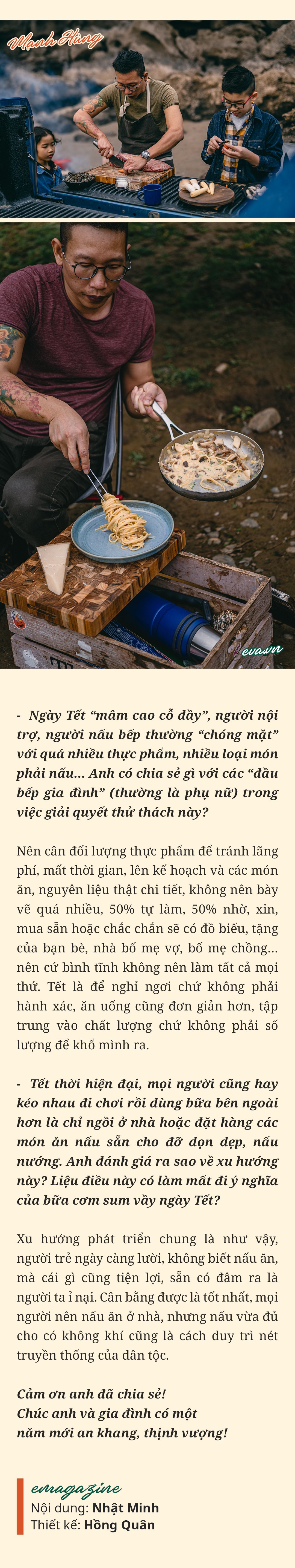 Đầu bếp Nguyễn Mạnh Hùng: amp;#34;Dùng công thức 50-50 để đón 1 cái Tết đỡ hành xácamp;#34; - 20