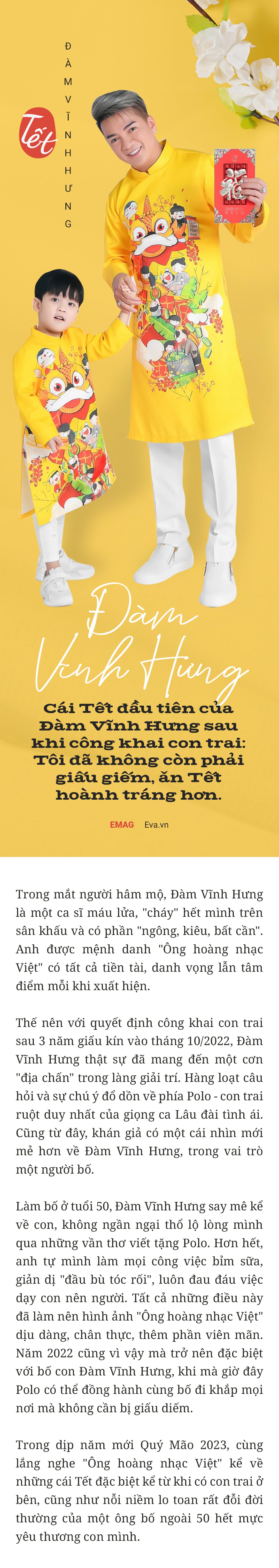 Cái Tết đầu tiên của Đàm Vĩnh Hưng sau khi công khai con trai: Tôi đã không còn phải giấu giếm, ăn Tết hoành tráng hơn - 2