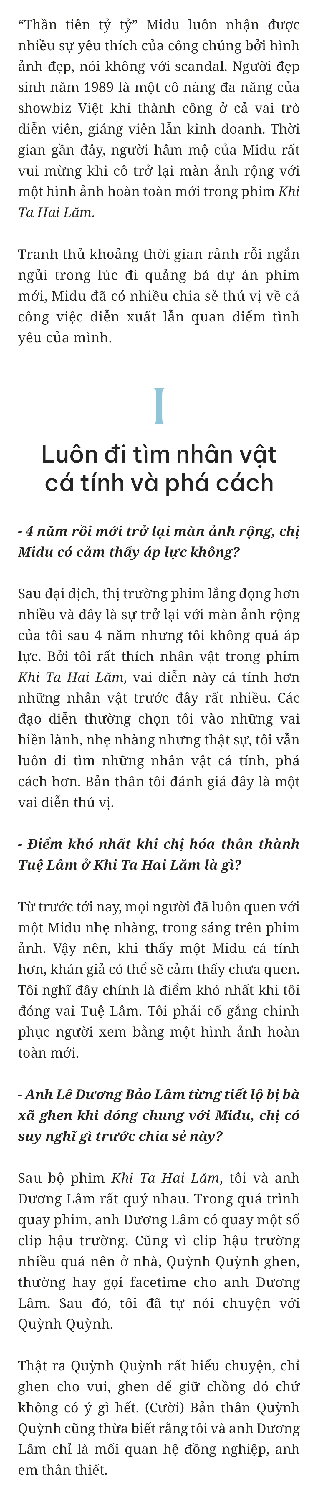 Midu: amp;#34;Với tôi, không có thời điểm thích hợp để kết hôn, chỉ có mối tình xứng đáng để cướiamp;#34; - 4