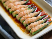 Bếp Eva - Tết Dương lịch bí món, lấy ngay đậu bắp rồi nhồi thế này mâm cơm phong phú hẳn, nhìn thèm chảy nước miếng