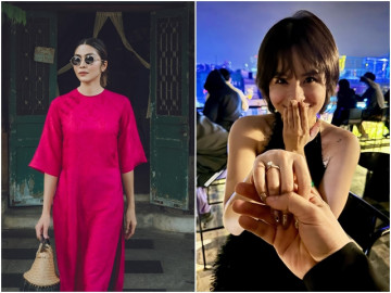 Sao Việt 24h: Tăng Thanh Hà chiếm sóng trong tiệc mừng năm mới, 1 mỹ nhân Việt mở bát được cầu hôn với nhẫn siêu to