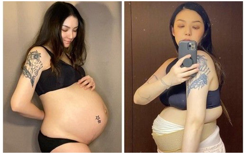 Người đẹp này đã dũng cảm đăng ảnh mang thai và sau khi sinh con 20 ngày để cho thấy vẻ ngoài không hoàn mỹ của mình. 
