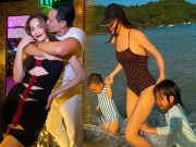 Thời trang - Hồ Ngọc Hà bận rộn chăm con không quên mặc đẹp, đi biển cũng diện đồ giá "chát"