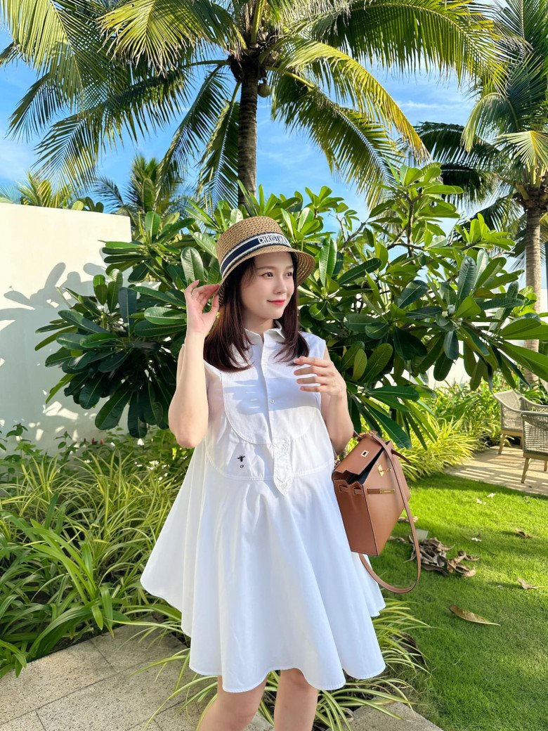 Váy Bầu Pha Đen Trắng sÀNH Điệu | Shopee Việt Nam