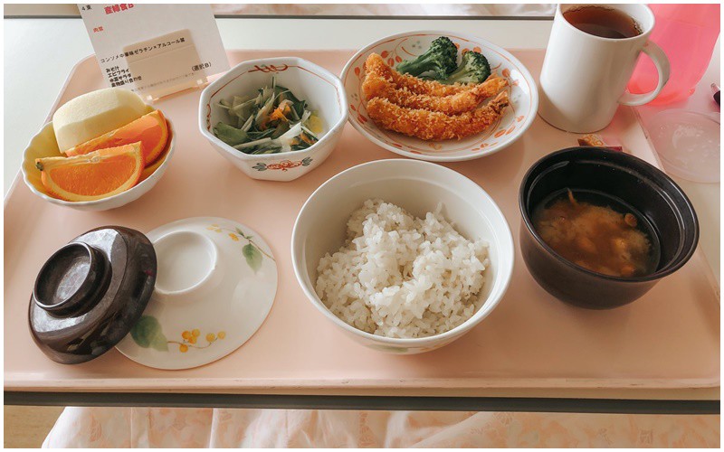 Đa phần những bữa cơm ở cữ của các bệnh viện tại Nhật Bản đều được đánh giá cao vì ngon miệng và bổ dưỡng.

