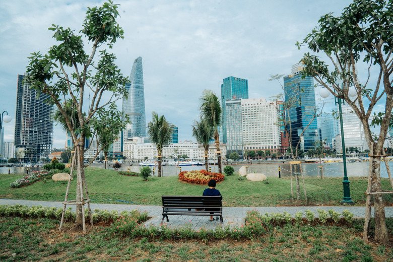 Công viên bờ sông Sài Gòn vừa khánh thành. (Ảnh: Người Thủ Đức)