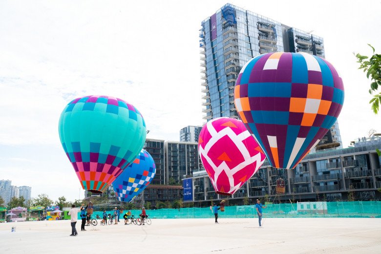 Hoạt động thả khinh khí cầu từng gây sốt cuối năm 2023. (Ảnh: Người Thủ Đức)