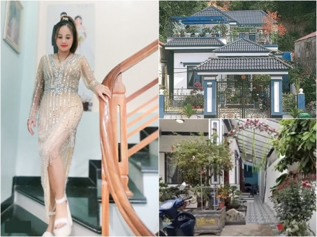 "Cô gái dân tộc" Lê Thị Dần giờ là bà ngoại U50 vẫn ăn mặc quyến rũ, ở biệt thự lớn giữa làng quê