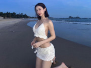 Thời trang - "Hot girl trà sữa" giờ làm diễn viên, đi biển mặc áo tắm giản đơn vẫn gợi cảm không ngờ