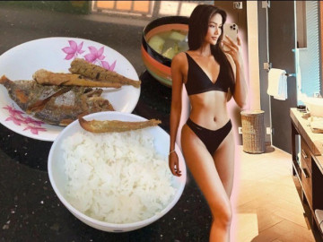 Hoa hậu có body đẹp bậc nhất Vbiz, mỗi bữa ăn cả tô ngọc trời vẫn có bụng thon vì sao?