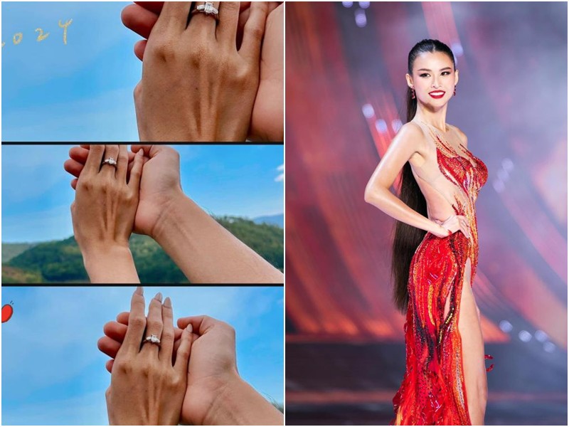 Trên trang cá nhân, Cao Thiên Trang bất ngờ đăng tải bức ảnh tình cảm nắm tay người yêu với chiếc nhẫn cầu hôn nổi bật. Kèm theo hình ảnh, nữ người mẫu - Top 5 Hoa hậu Hoàn vũ Việt Nam cho biết cô đã đồng ý lời cầu hôn đầy hạnh phúc: 'Em đồng ý'.
