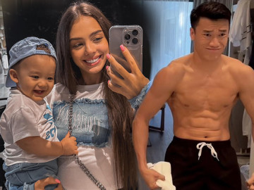 Vợ Tây của Bùi Tiến Dũng diện 2 mảnh khoe dáng bên chồng, đẹp cỡ này vẫn bị dè bỉu