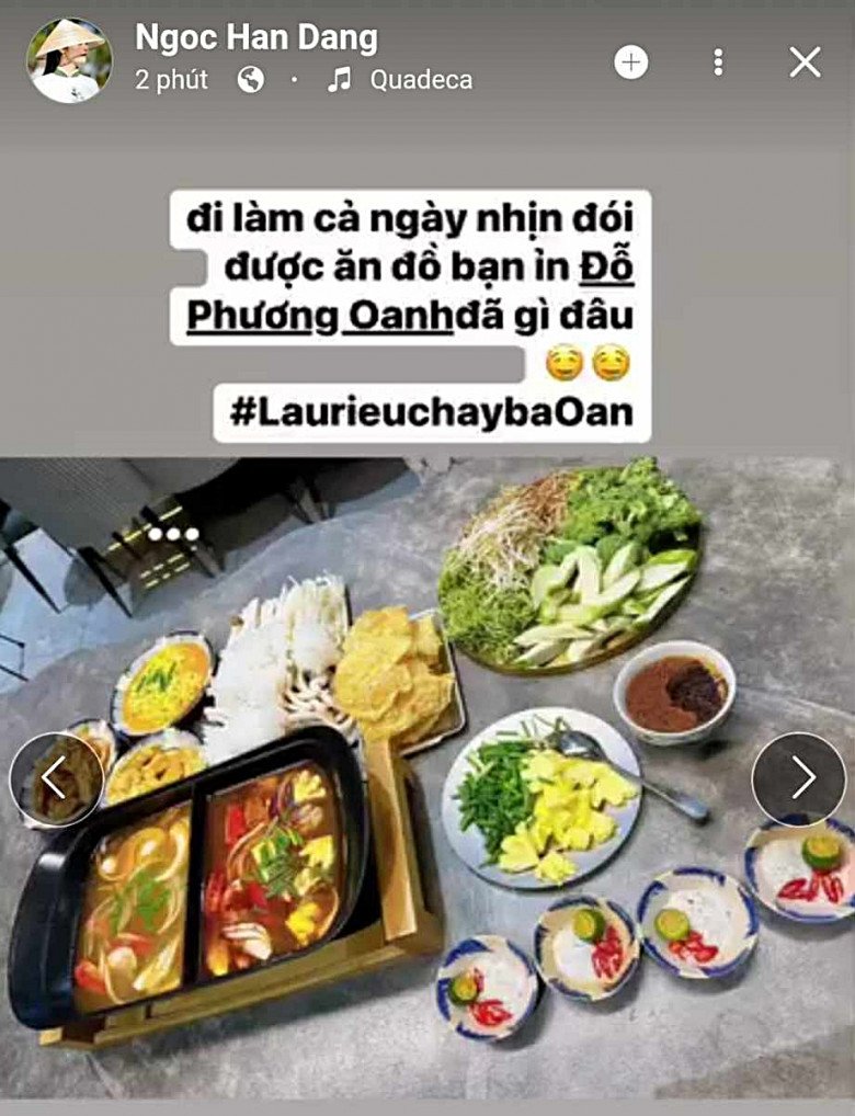 Lần này, Hoa hậu Việt Nam được vợ Shark Bình mời món lẩu riêu chay. Qua hình ảnh, có thể thấy món lẩu được Phương Oanh thực hiện không chỉ có nguyên liệu chỉn chu mà còn rất hút mắt.